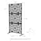 Glitzhome® 6ft. Black Galvanized Steel Floral Room Divider
